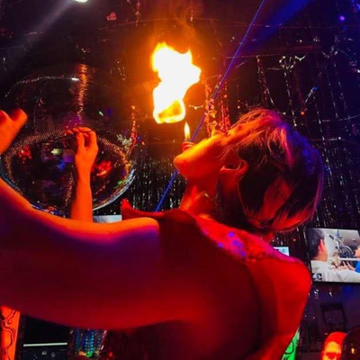 Fun Aboard - Keren Maceira Fire Eating